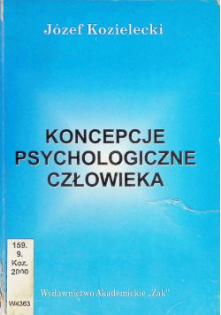 Koncepcje psychologiczne człowieka