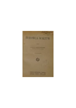 Hodowla warzyw, 1925