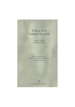 Lekcja ciszy