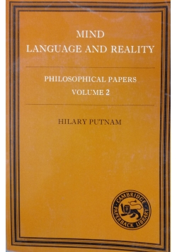 Mind Language and Reality vol 2