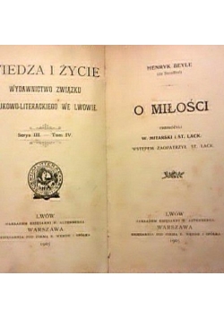 O miłości, 1905 r.