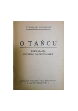 O tańcu , 1925 r.