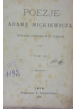 Poezje,1888r.
