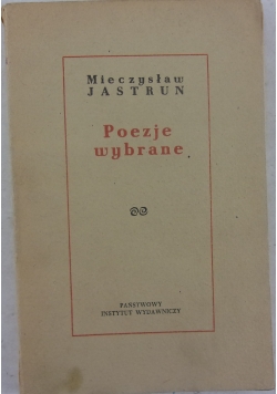 Poezje wybrane