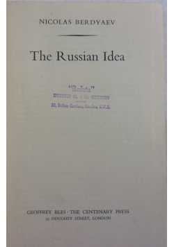 The Russian Idea, 1947 r.