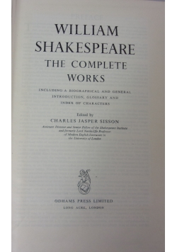 William Shakespeare The Complete Works