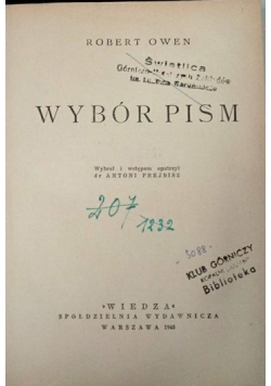 Wybór pism, 1948 r.
