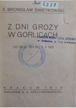 Z dni grozy w Gorlicach