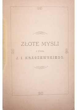Złote myśli, 1879 r.